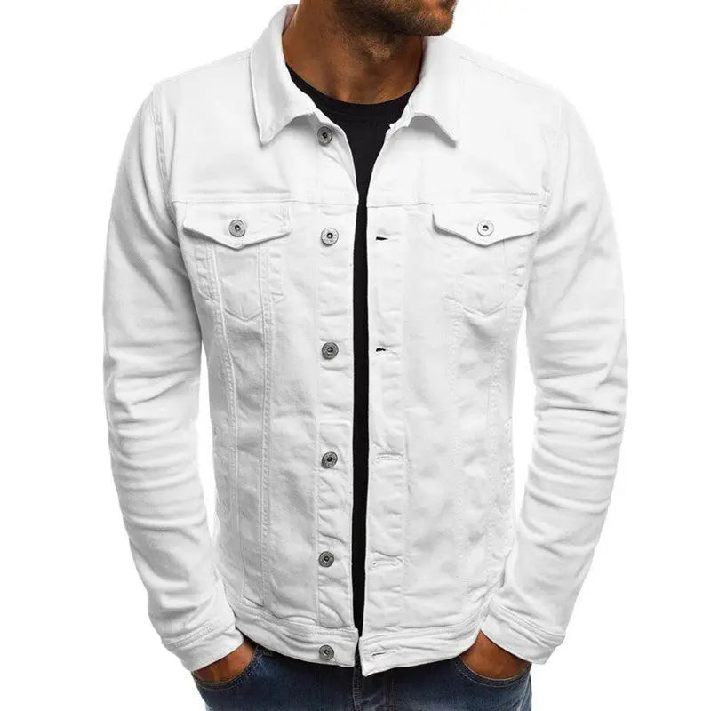 Denim Button Shirt Jacket - Old Money Classic