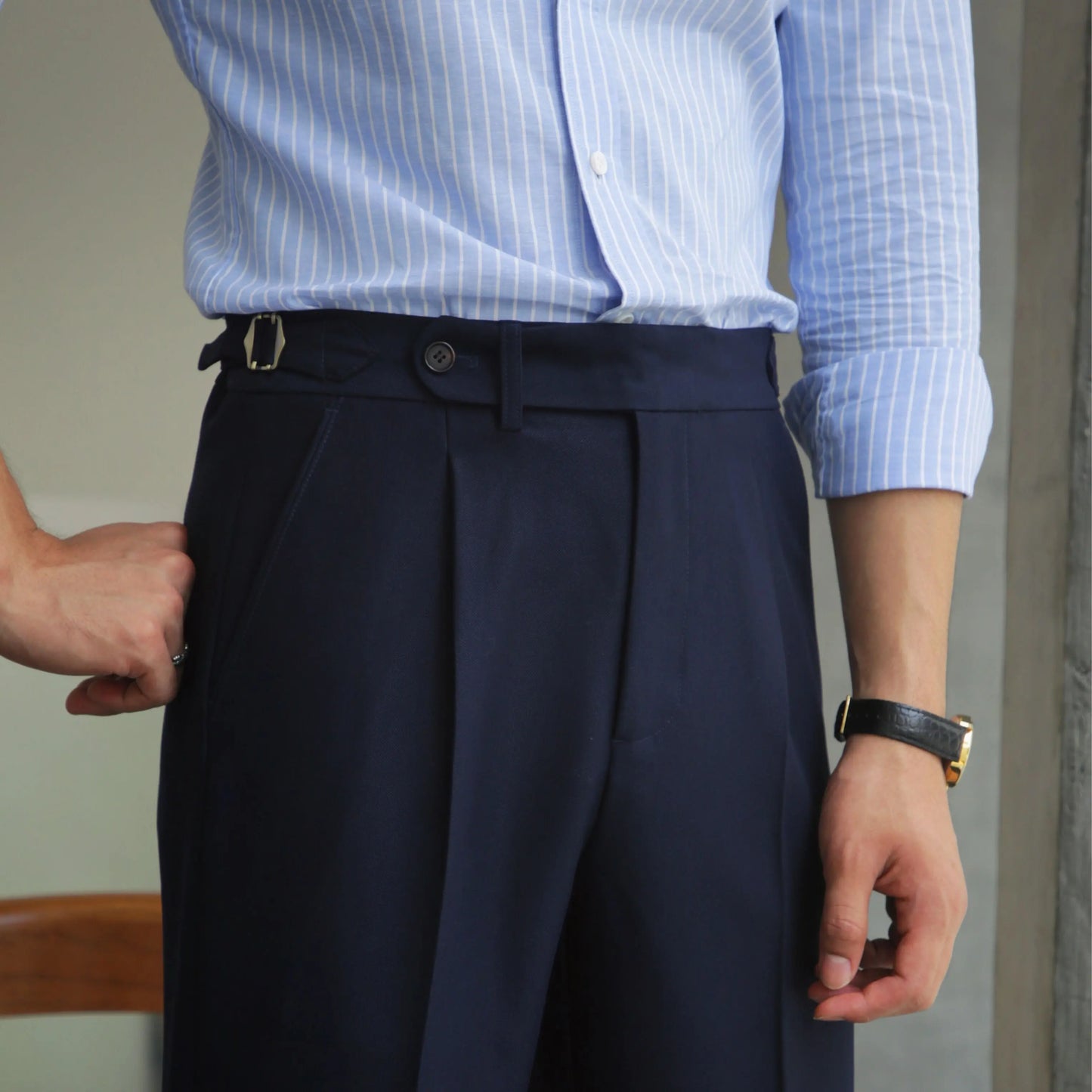 High Waist All-match Straight-leg Pants Old Money Classic