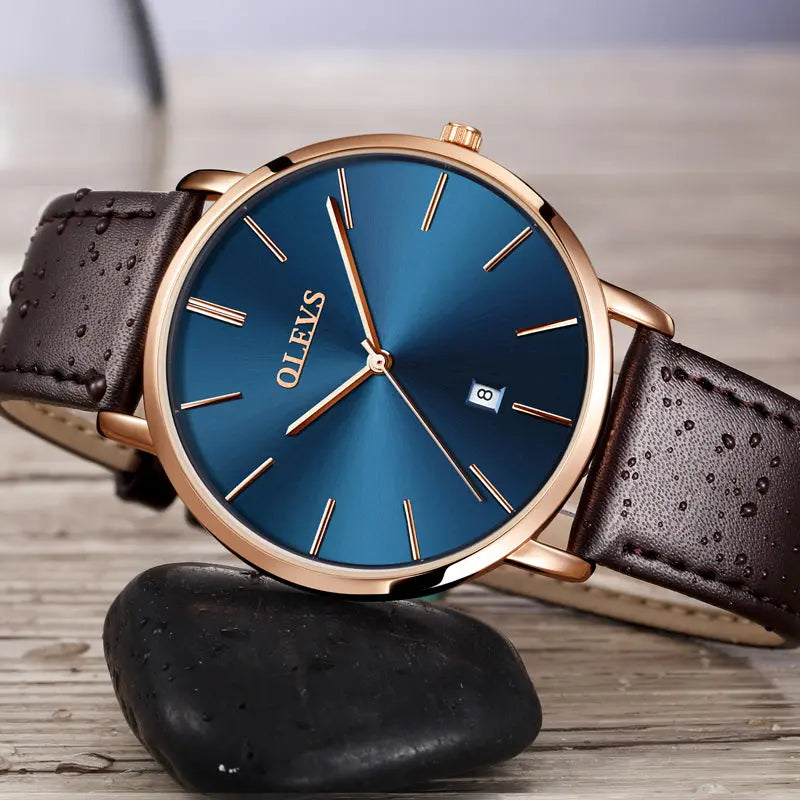 OLEVS Elegant Quartz Watch - Old Money Classic