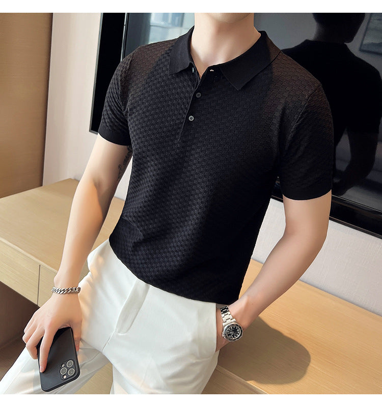 Men's Short Sleeve Autumn New Trendy Slim Thin - Old Money Classic