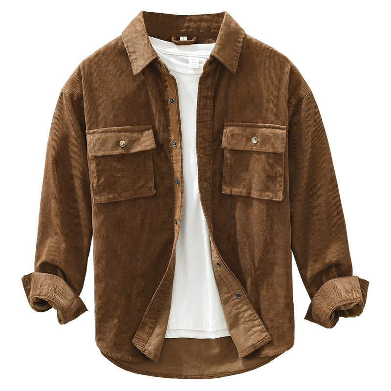 Loose Casual Pocket Men's Jacket - Old Money Classic