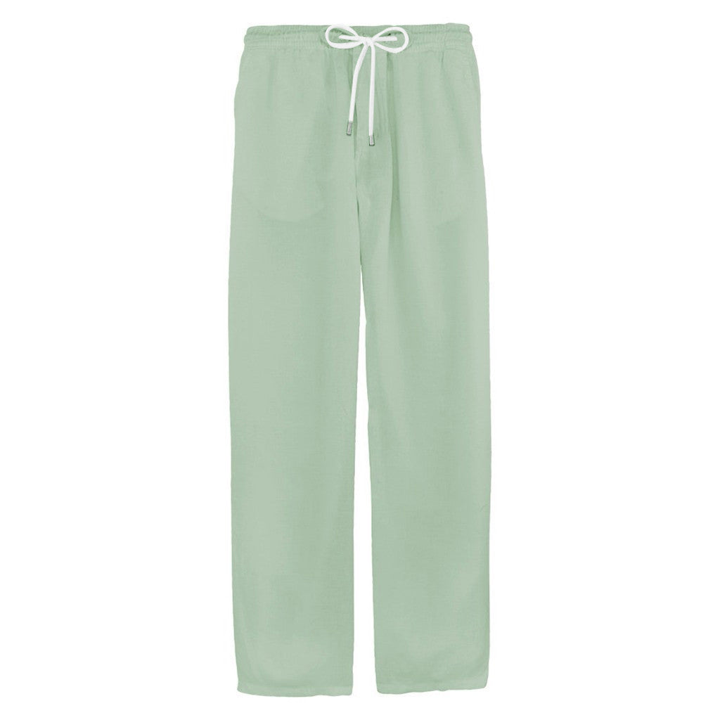 Men's Simple And Stylish Casual Cotton And Linen Trousers - Old Money Classic