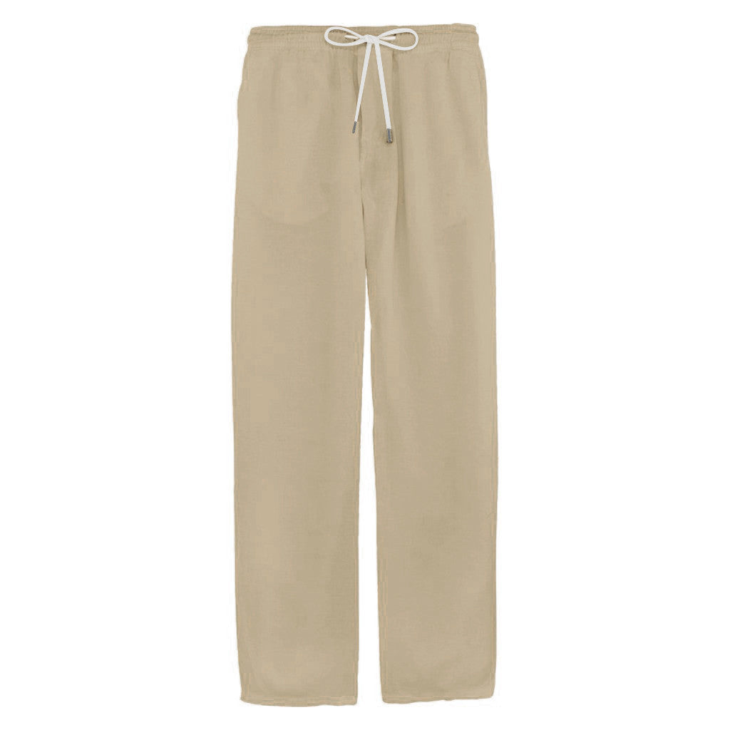 Men's Simple And Stylish Casual Cotton And Linen Trousers - Old Money Classic