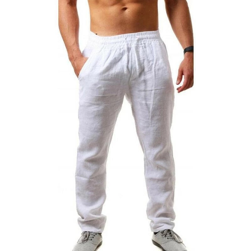 Summer Men's Breathable Linen Loose Leisure Sports Trousers - Old Money Classic