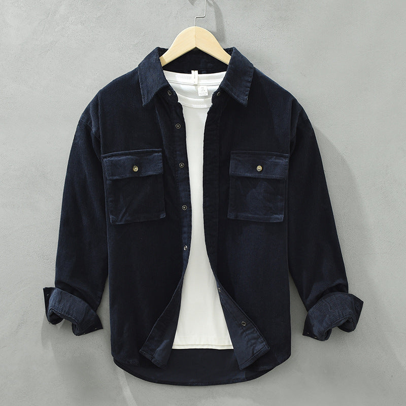 Loose Casual Pocket Men's Jacket - Old Money Classic