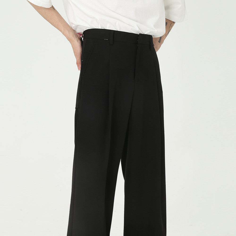 Versatile Straight Waist Trousers For Men Old Money Classic