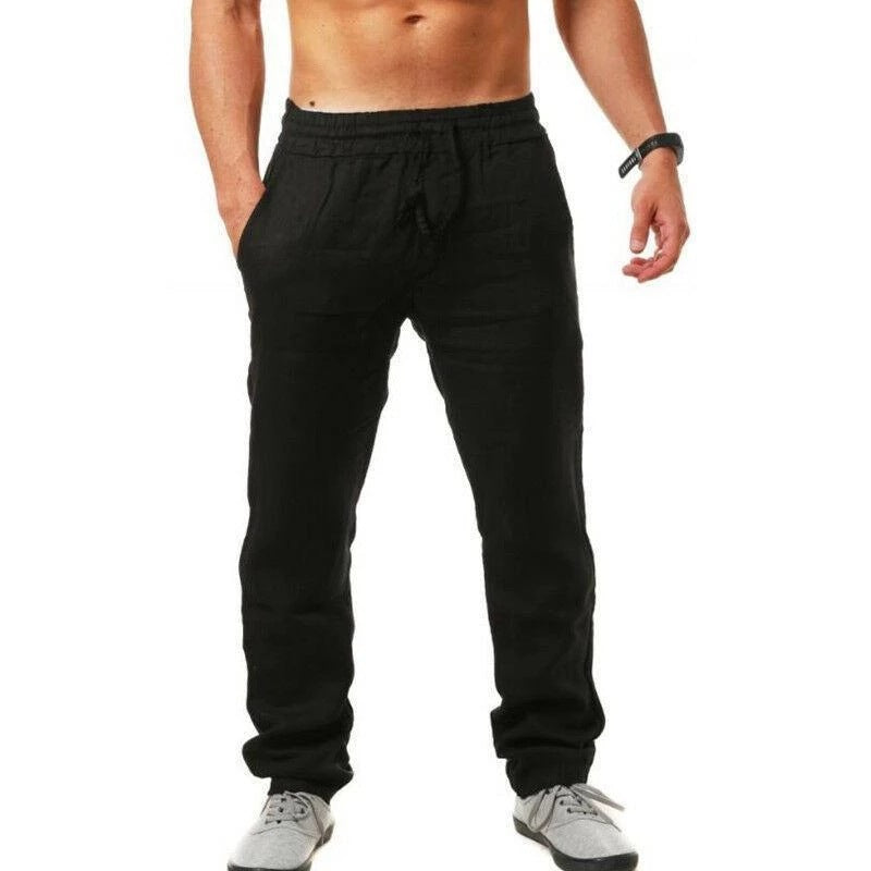 Summer Men's Breathable Linen Loose Leisure Sports Trousers - Old Money Classic