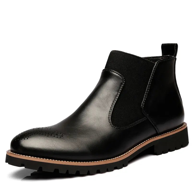 Brock Leather Martin Boots - Old Money Classic