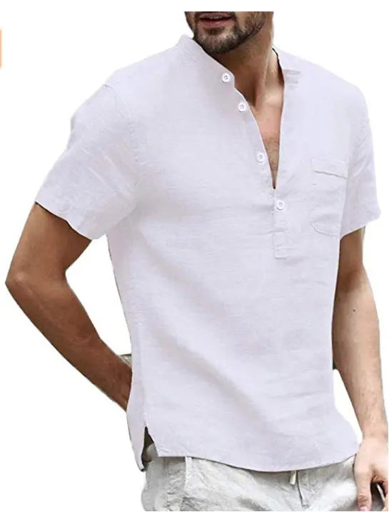 Casual Linen Polo Shirt - Old Money Classic