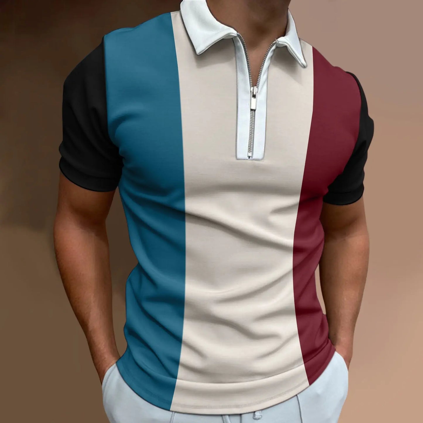 Casual Multicolor Polo Shirt