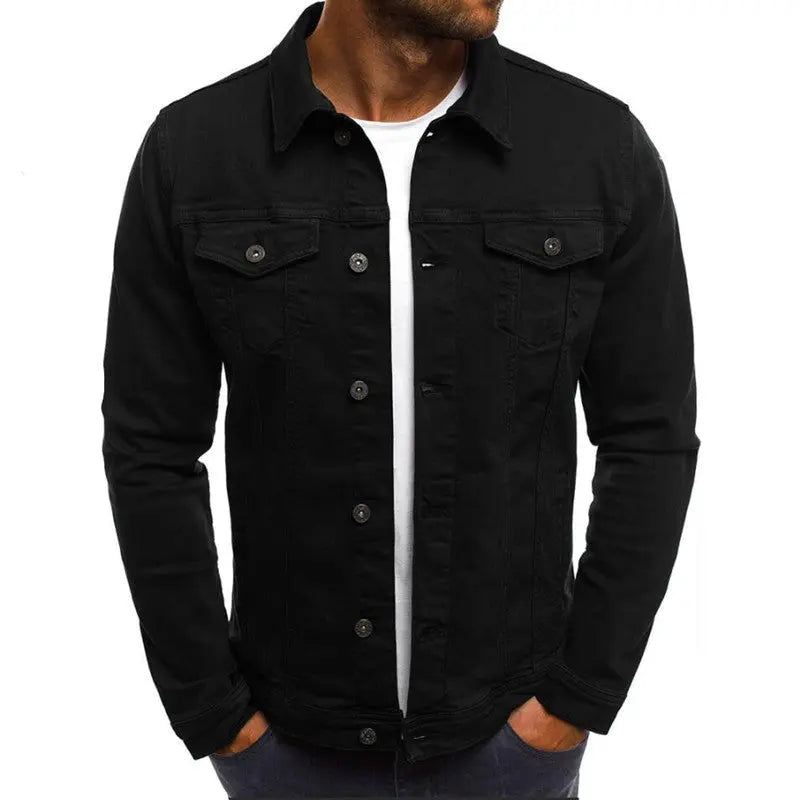 Denim Button Shirt Jacket - Old Money Classic