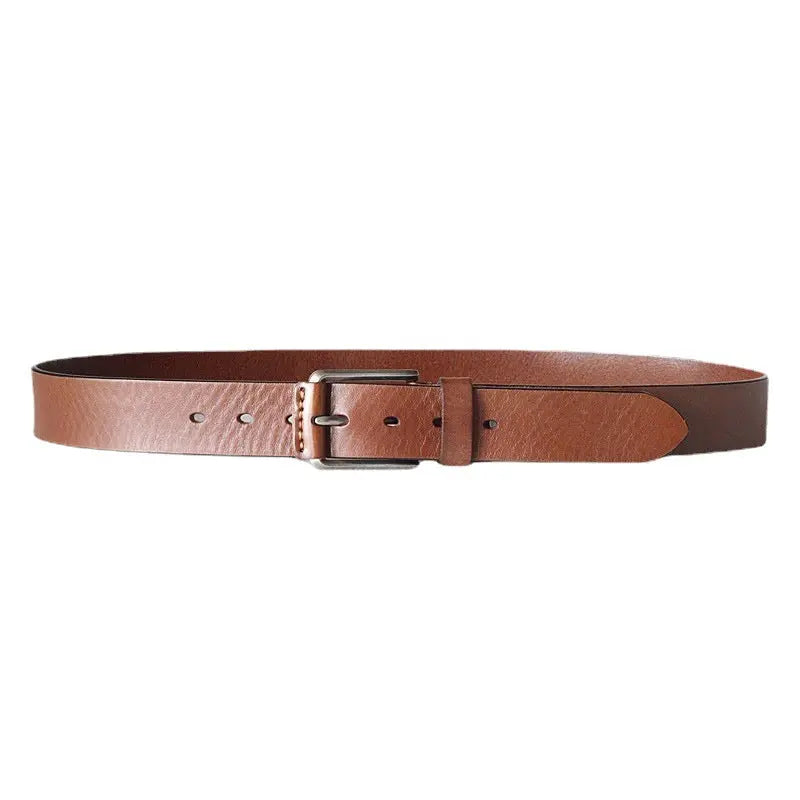 First Layer Cowhide Handmade Belt - Old Money Classic