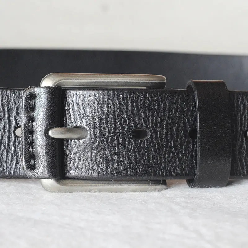 First Layer Cowhide Handmade Belt - Old Money Classic