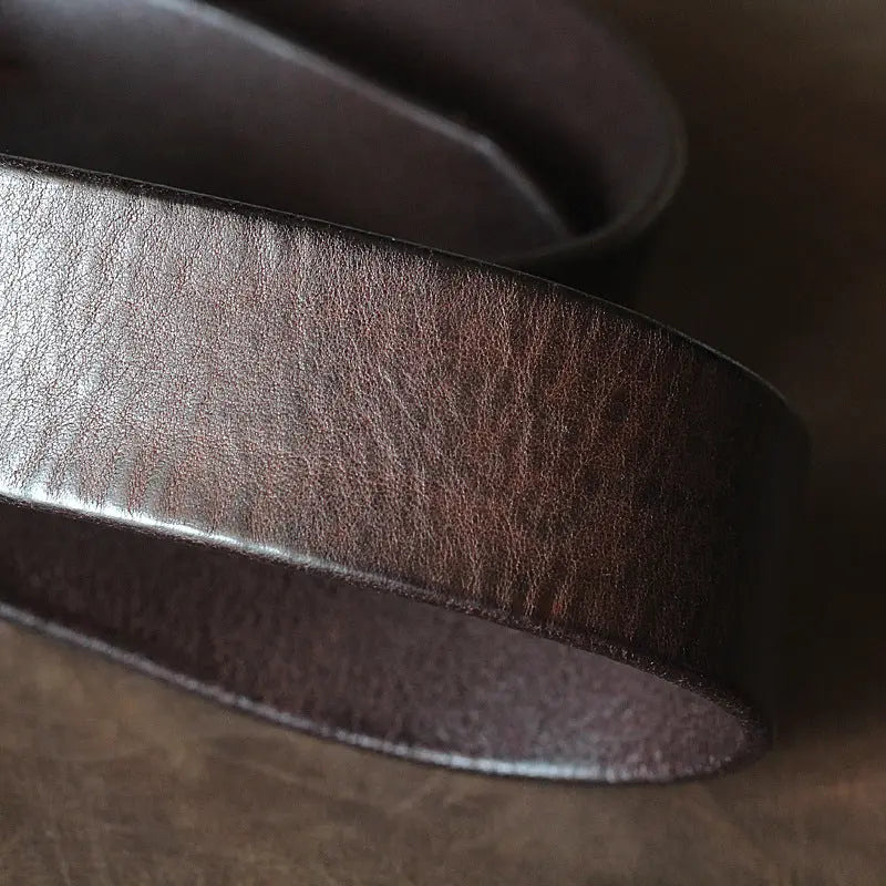 First Layer Cowhide Handmade Belt - Old Money Classic