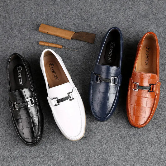 Genuine Leather Loafers - Old Money Classic