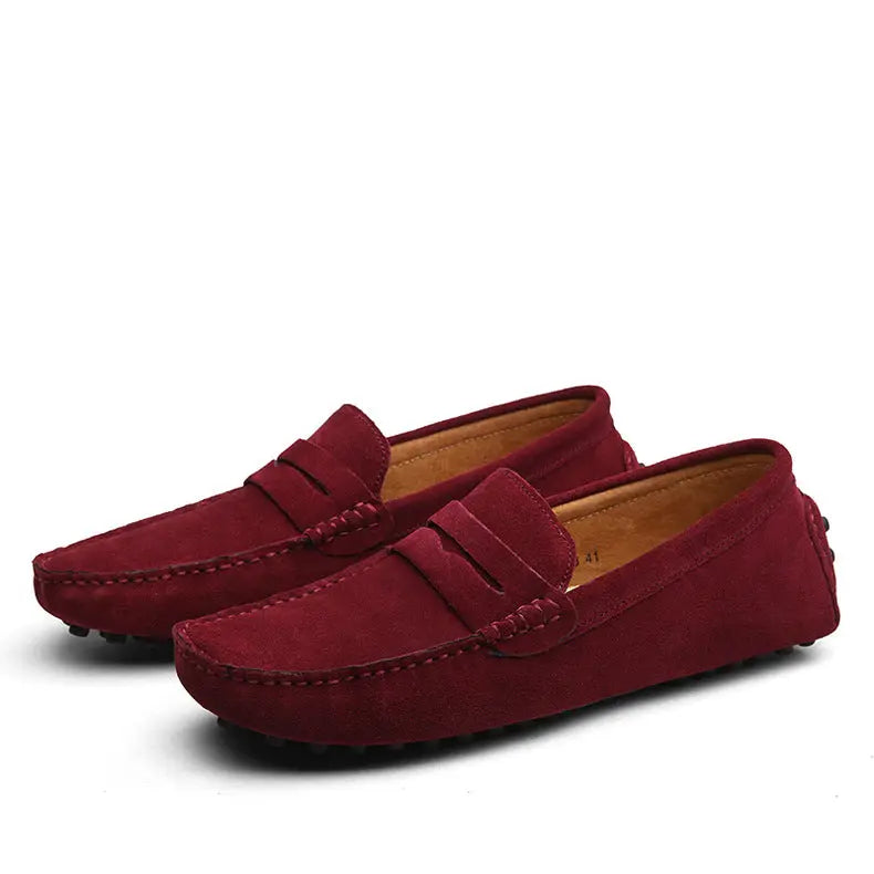 Gommino Suede Driving Moccasins Slip on Old Money Classic