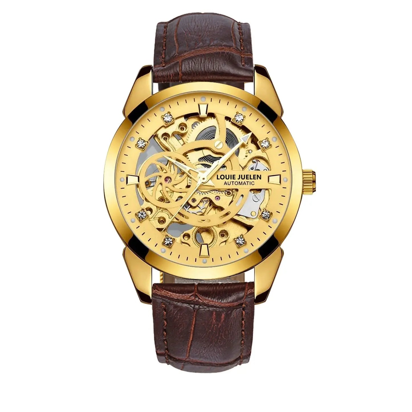 LOUIE JOUELEN Skeleton Automatic Mechanical Watch Waterproof - Old Money Classic