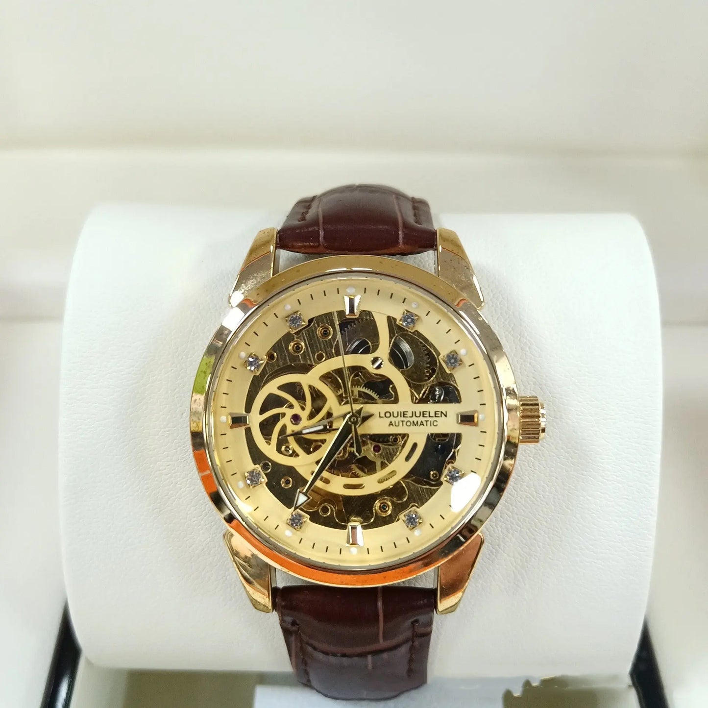 LOUIE JOUELEN Skeleton Automatic Mechanical Watch Waterproof - Old Money Classic