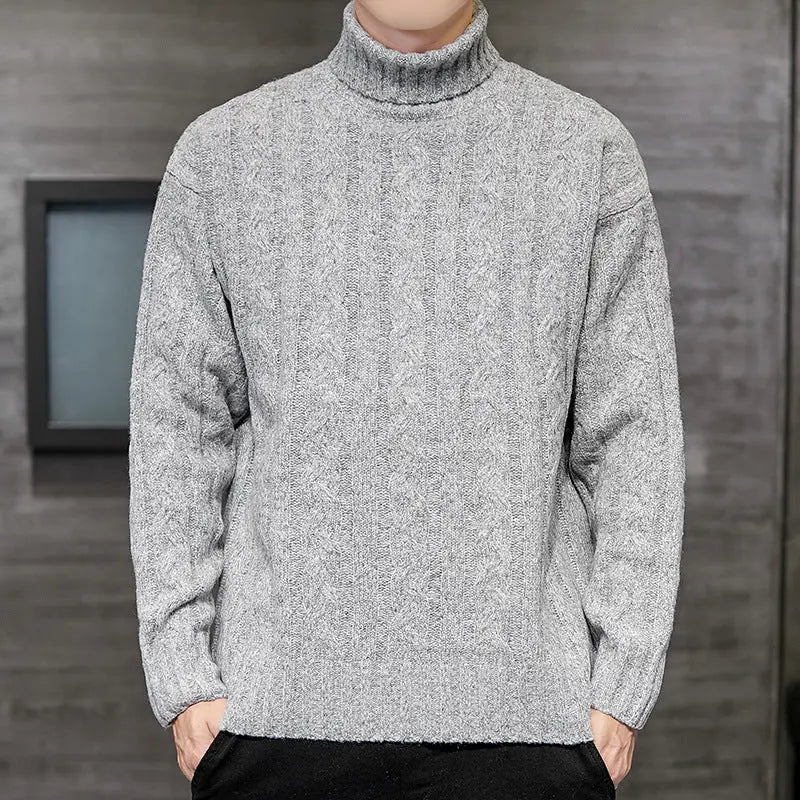 Loose Fit Turtle Neck Sweater - Old Money Classic