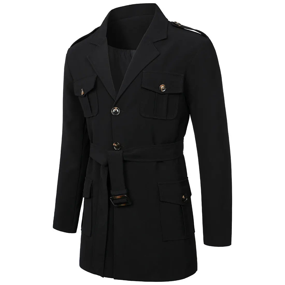 Medium Length Hunting Trench Coat - Old Money Classic