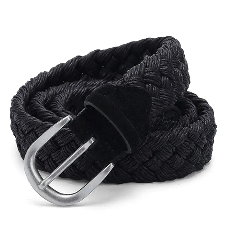 Neutral Colour Wax Rope Cotton Woven Belt Old Money Classic