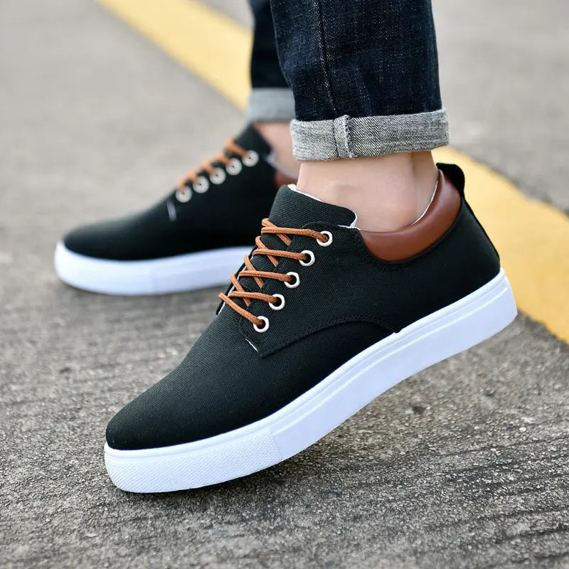 New Canvas Shoes Men Big Shoe 46 47 Man Sneakers Shoes Old Money Classic