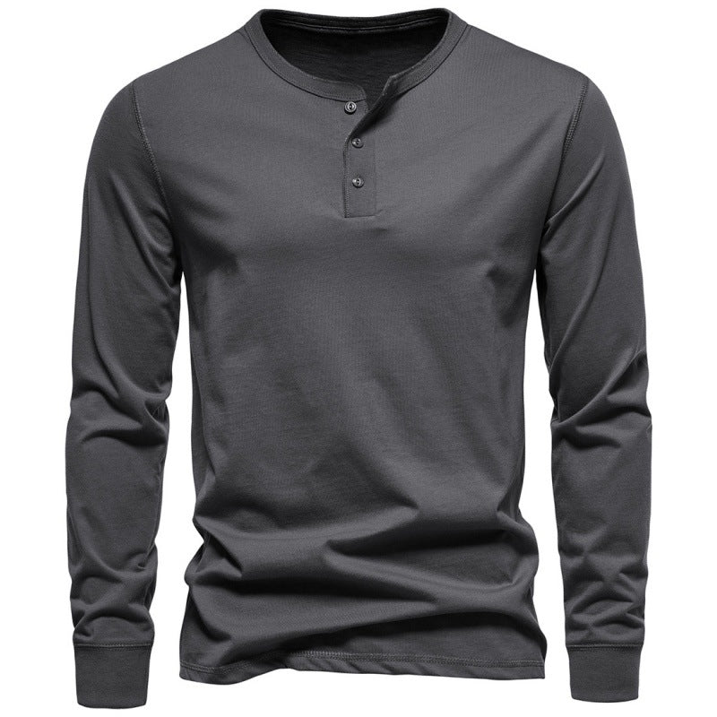 Men's Long-sleeved T-shirt Bottoming Shirt - Old Money Classic