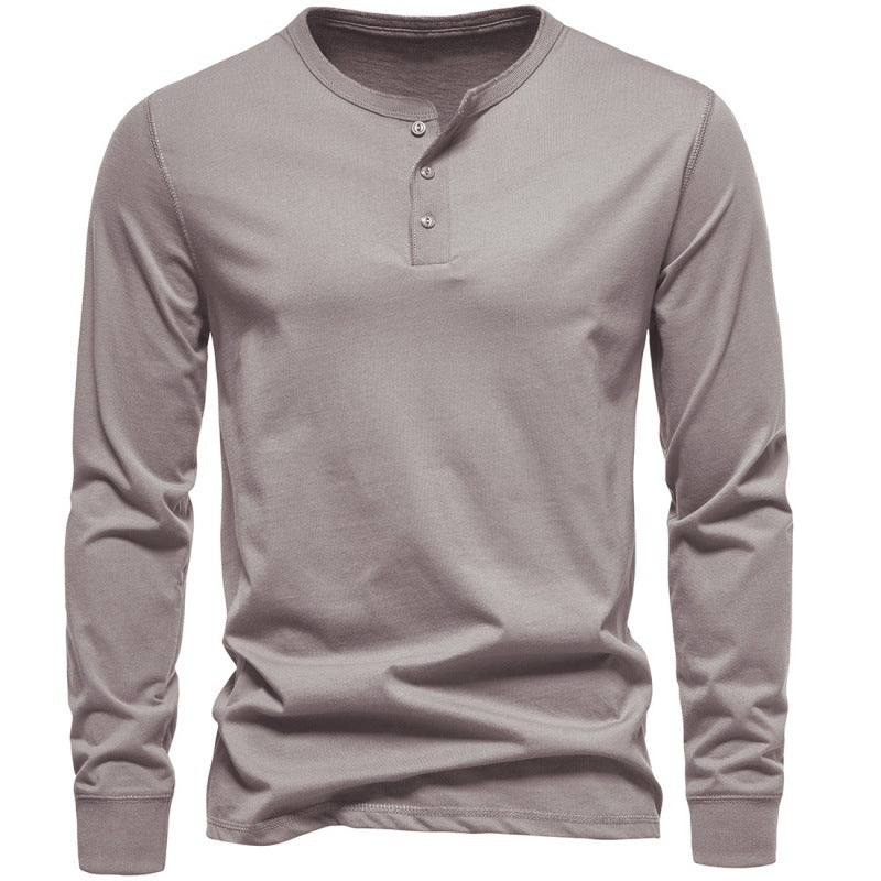 Men's Long-sleeved T-shirt Bottoming Shirt - Old Money Classic