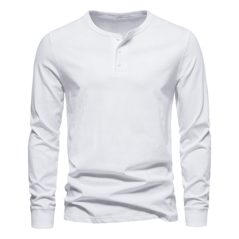 Men's Long-sleeved T-shirt Bottoming Shirt - Old Money Classic