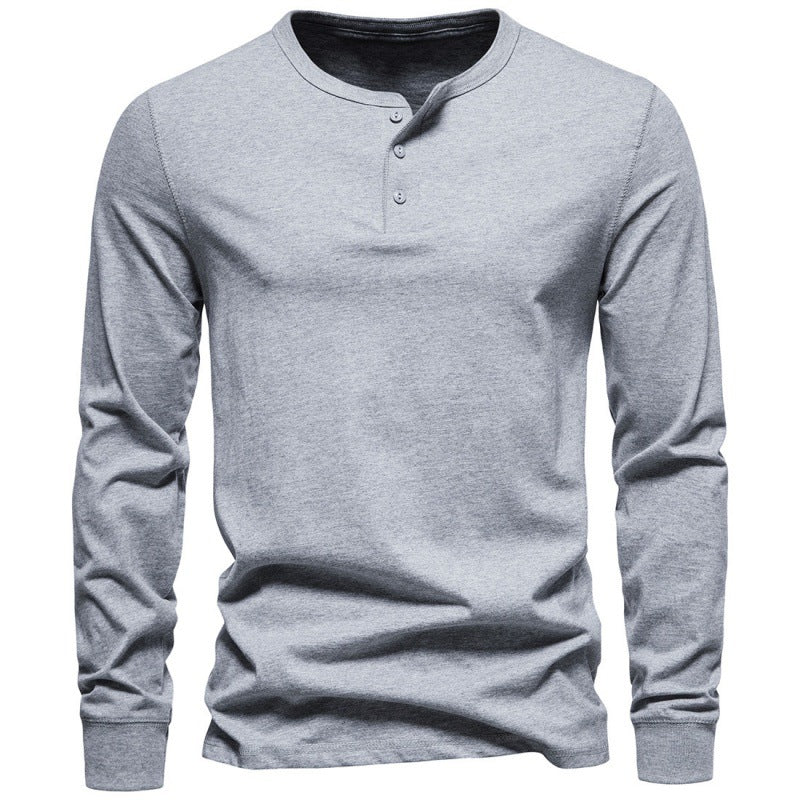 Men's Long-sleeved T-shirt Bottoming Shirt - Old Money Classic