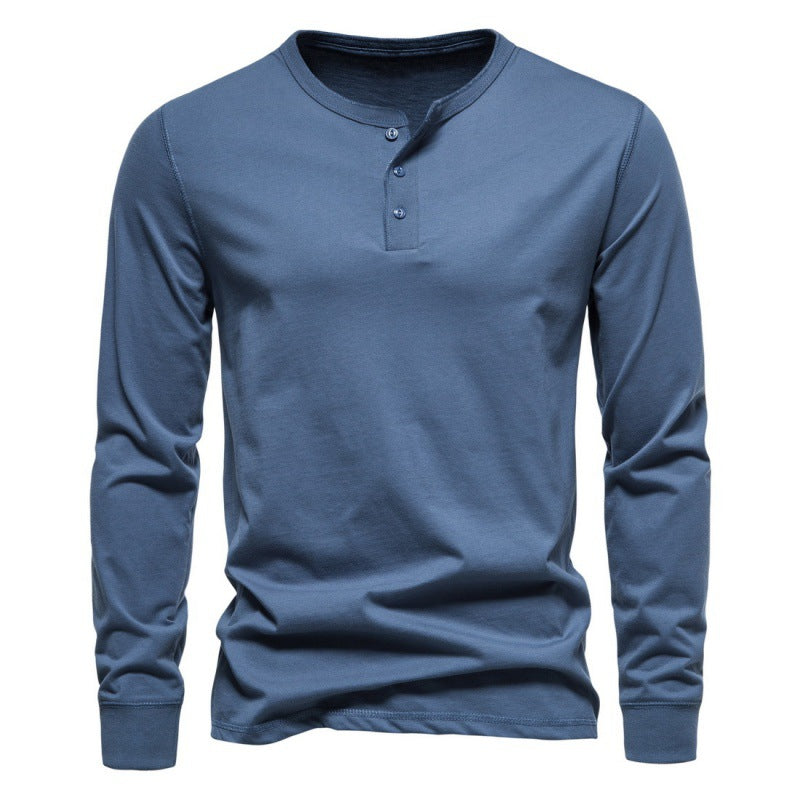 Men's Long-sleeved T-shirt Bottoming Shirt - Old Money Classic