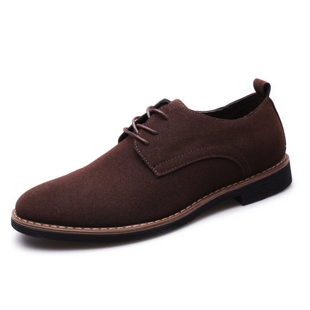 PU Suede Leather Shoes Old Money Classic