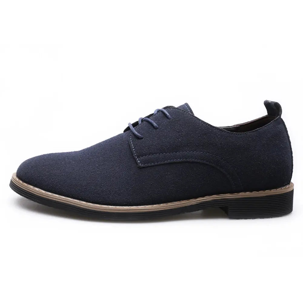 PU Suede Leather Shoes Old Money Classic