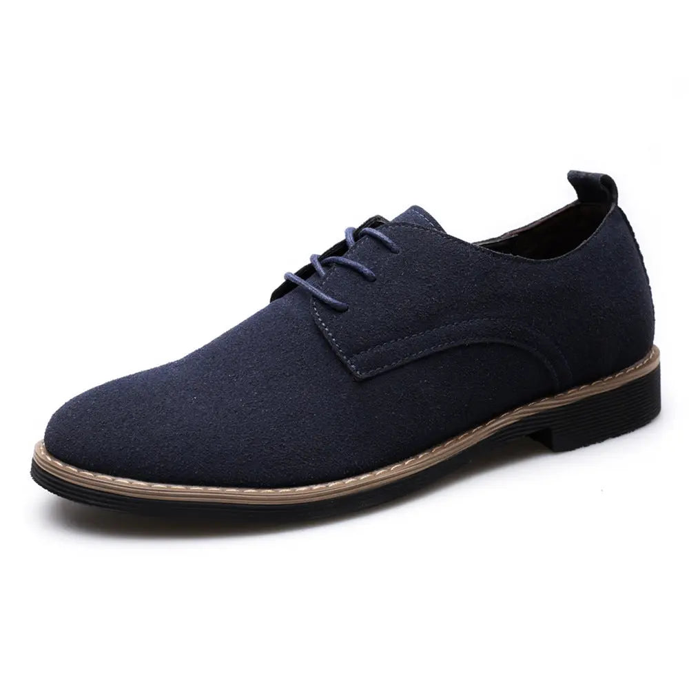 PU Suede Leather Shoes Old Money Classic