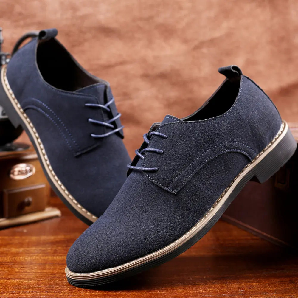 PU Suede Leather Shoes Old Money Classic