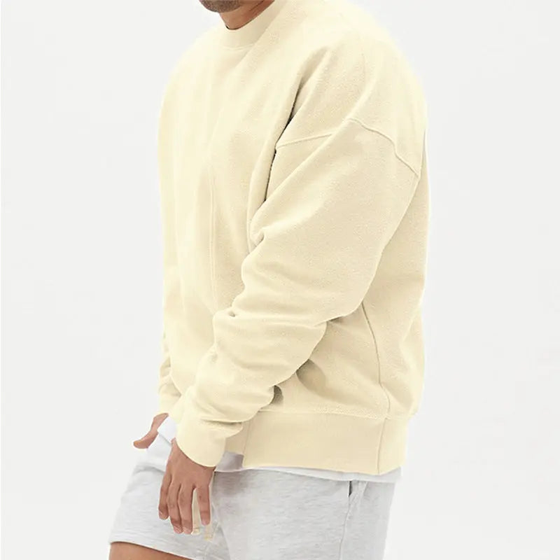 Pullover Round Neck Sweater Loose Men Clothes - Old Money Classic