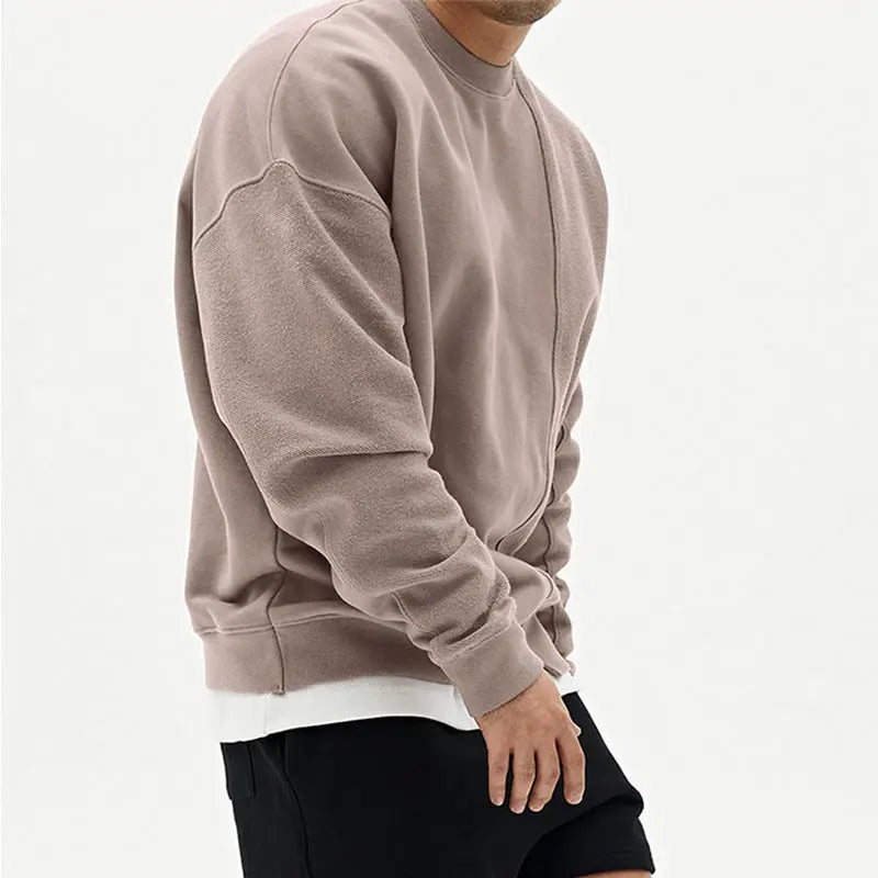 Pullover Round Neck Sweater Loose Men Clothes - Old Money Classic