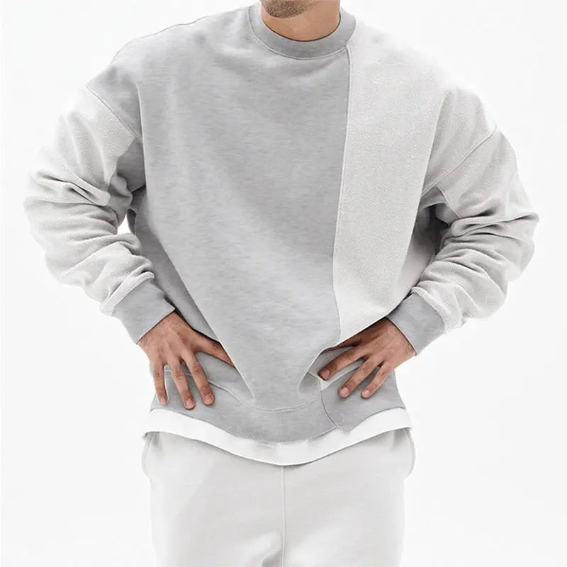 Pullover Round Neck Sweater Loose Men Clothes - Old Money Classic