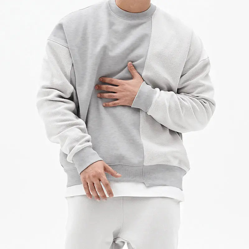 Pullover Round Neck Sweater Loose Men Clothes - Old Money Classic