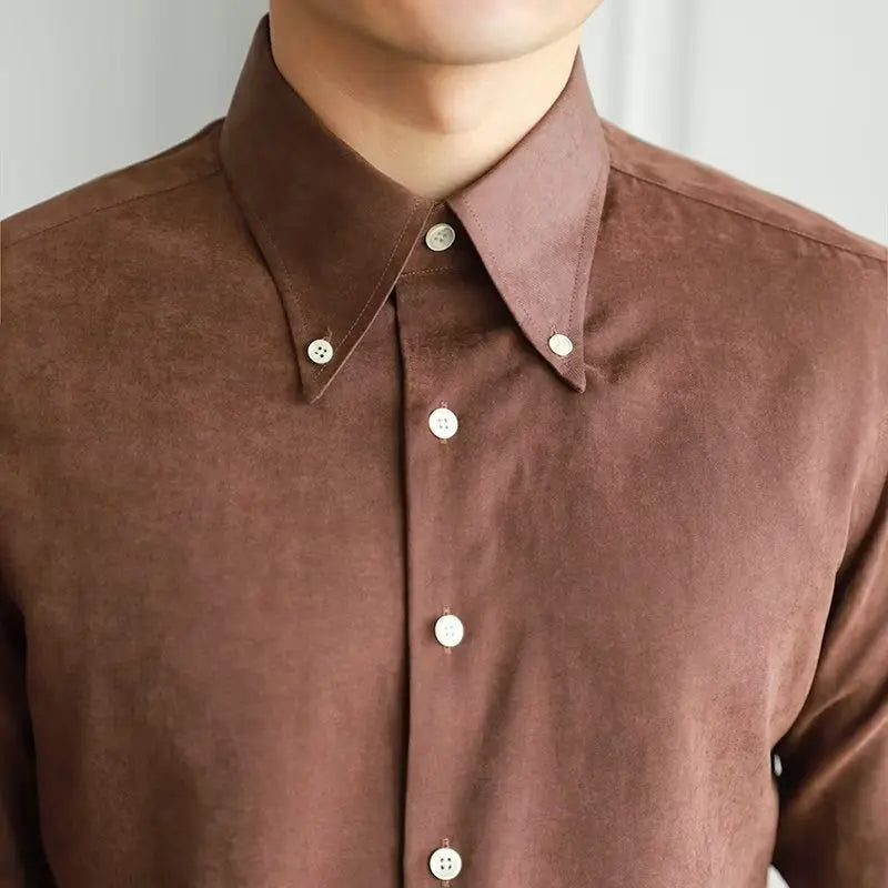 Pure Color Lazy Trendy Shirt