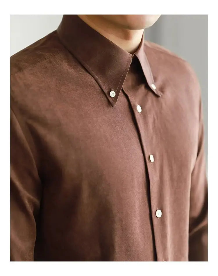 Pure Color Lazy Trendy Shirt