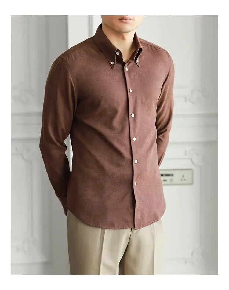 Pure Color Lazy Trendy Shirt