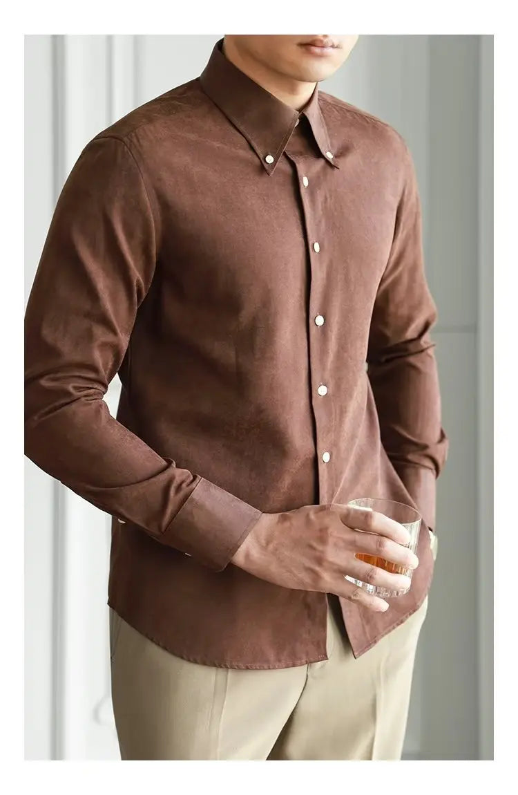 Pure Color Lazy Trendy Shirt