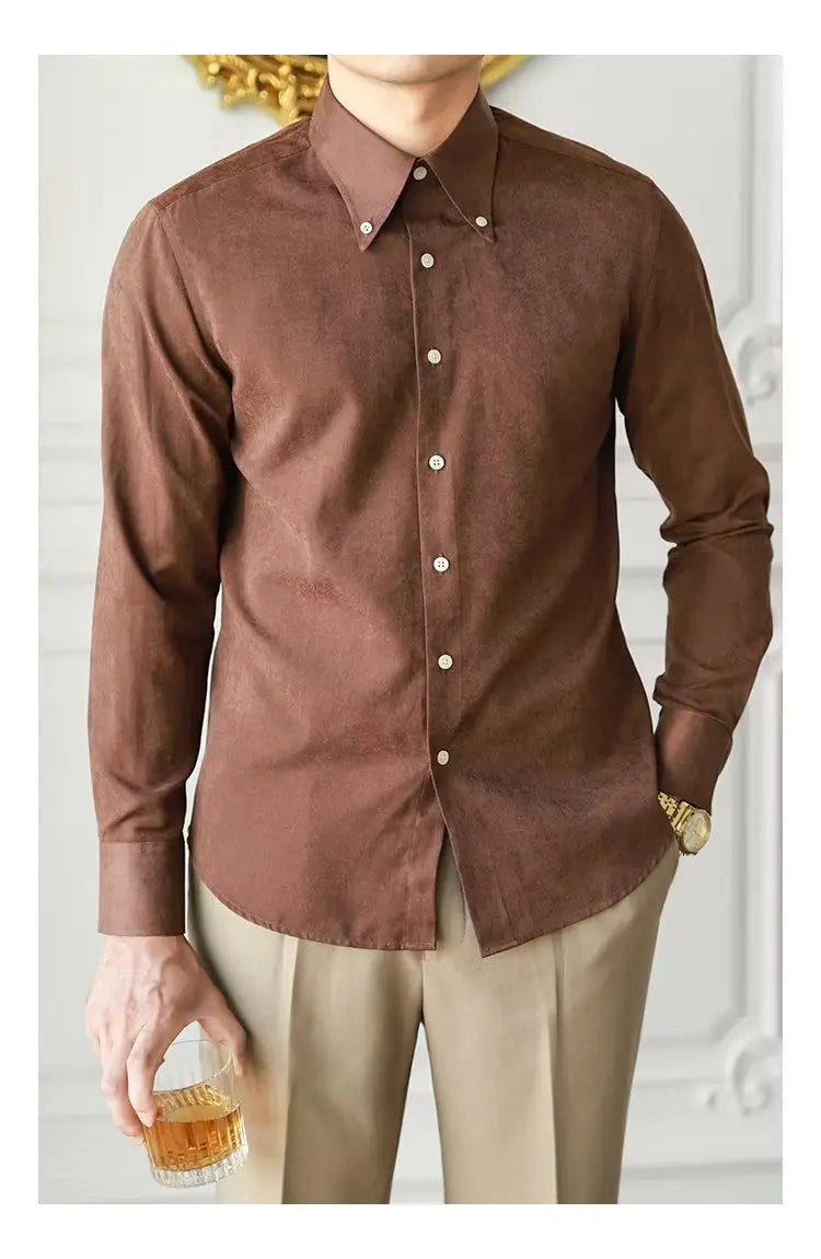 Pure Color Lazy Trendy Shirt