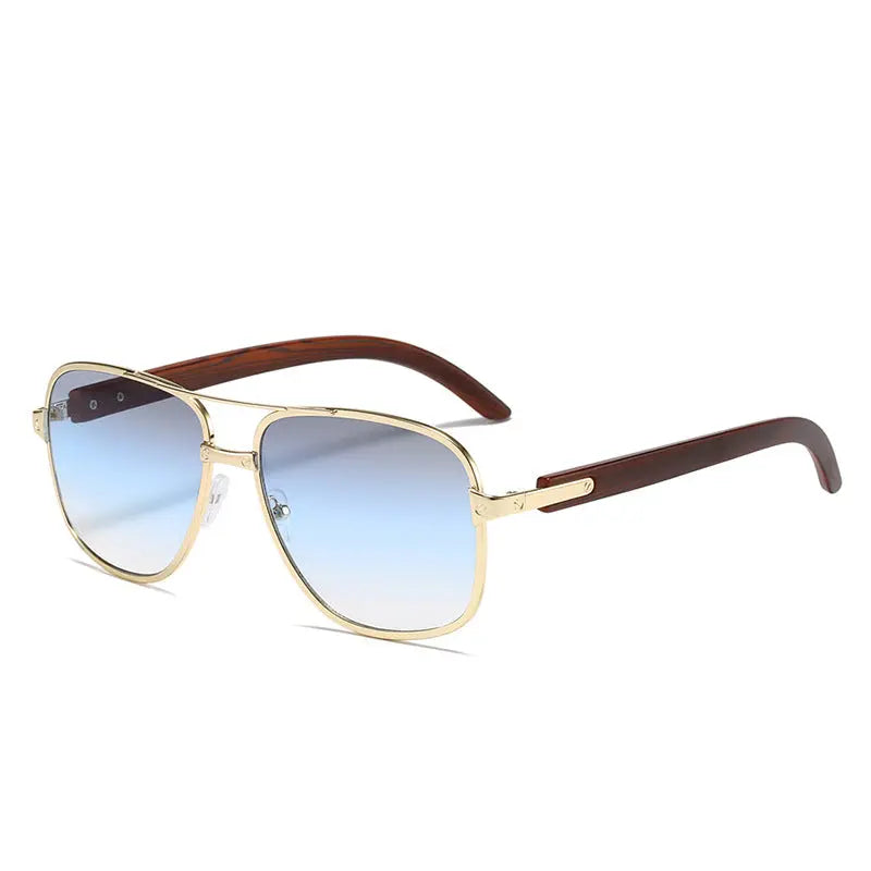 Retro Square Frame Sunglasses Pilot - Old Money Classic