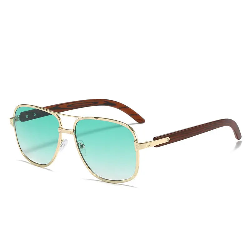 Retro Square Frame Sunglasses Pilot - Old Money Classic