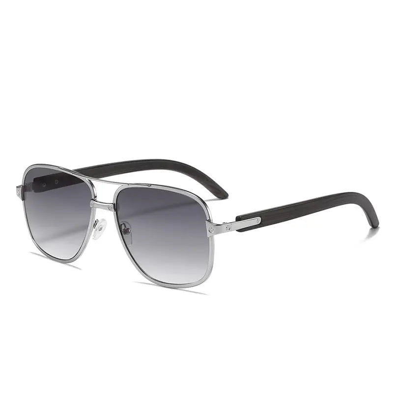 Retro Square Frame Sunglasses Pilot - Old Money Classic