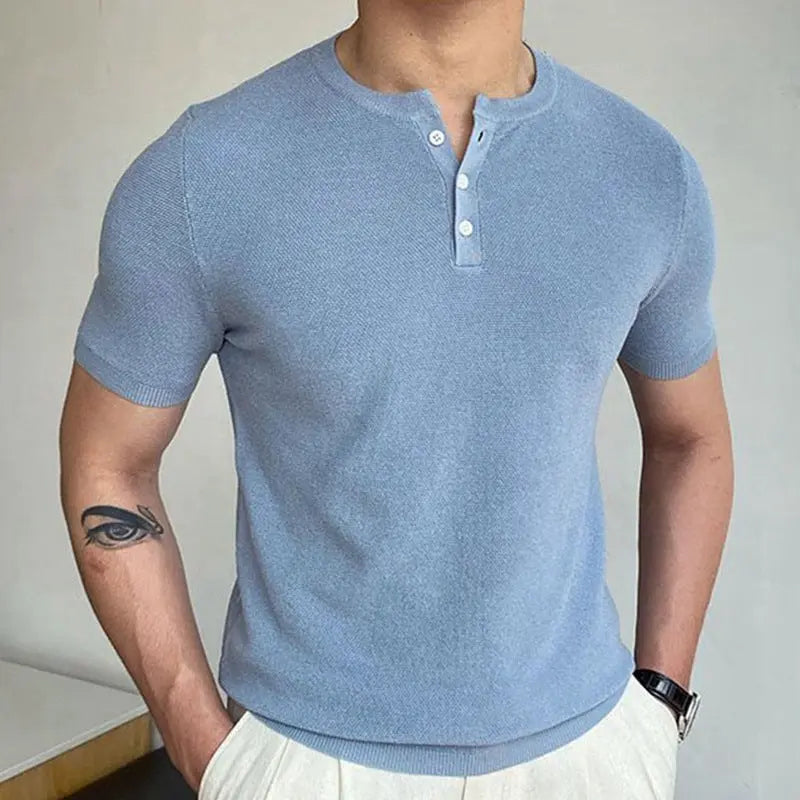 Round Neck Short Sleeve T-shirt - Old Money Classic