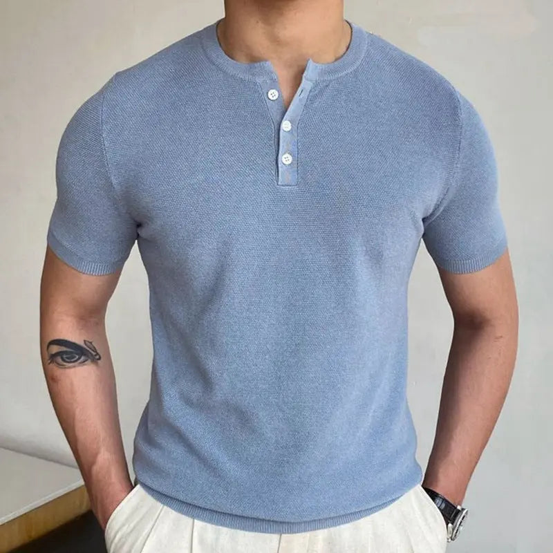 Round Neck Short Sleeve T-shirt - Old Money Classic