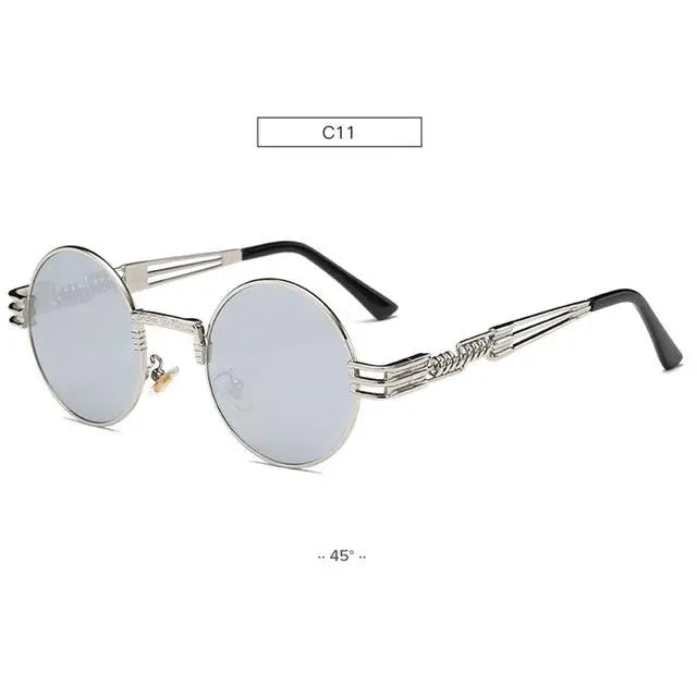 Round Sunglasses Mirrored - Old Money Classic